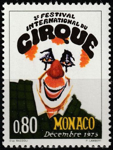 Poštovní známka Monako 1975 Mezinárodní cirkus v Monte Carlo Mi# 1184