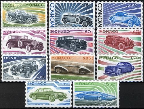 Poštovní známky Monako 1975 Automobily Mi# 1191-1201 Kat 25€