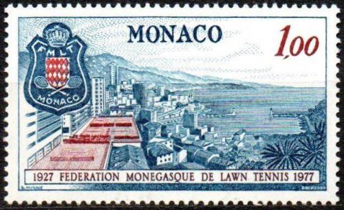 Poštovní známka Monako 1977 Monacký tenisový svaz, 50. výroèí Mi# 1297