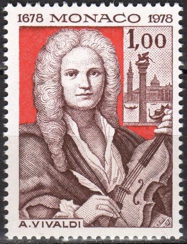 Poštovní známka Monako 1978 Antonio Vivaldi, skladatel Mi# 1316