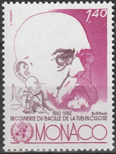 Poštovní známka Monako 1982 Robert Koch Mi# 1537