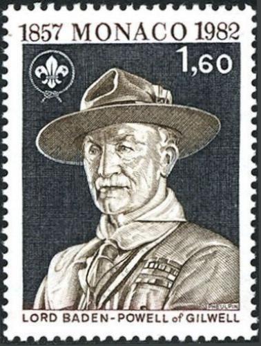 Poštovní známka Monako 1982 Robert Baden-Powell Mi# 1538