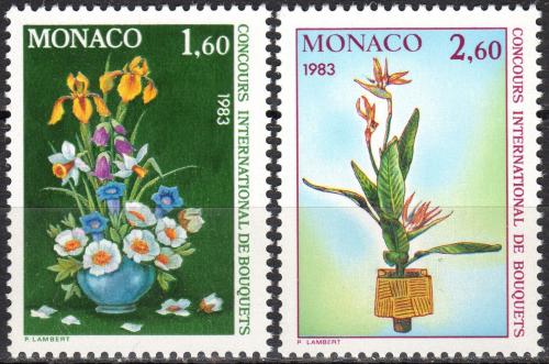 Poštovní známky Monako 1982 Kvìtiny Mi# 1558-59