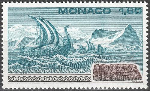 Poštovní známka Monako 1982 Vikingská loï Mi# 1565