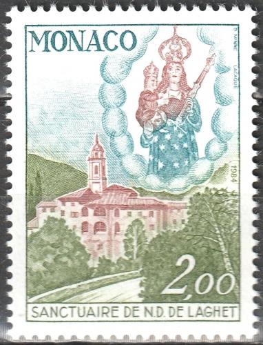 Poštovní známka Monako 1984 Panna Marie a kostel Mi# 1630