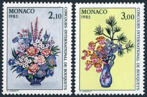 Poštovní známky Monako 1984 Kvìtiny Mi# 1664-65