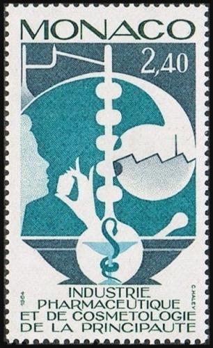 Poštovní známka Monako 1984 Farmaceutický a kosmetický prùmysl Mi# 1666