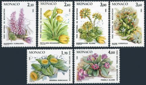 Poštovní známky Monako 1985 Chránìné rostliny Mi# 1683-88 Kat 10€