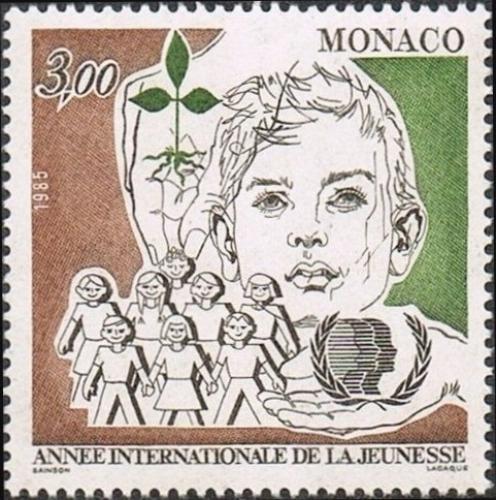 Poštovní známka Monako 1985 Mezinárodní rok mládeže Mi# 1699