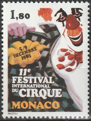 Poštovní známka Monako 1985 Cirkus v Monte Carlo Mi# 1717
