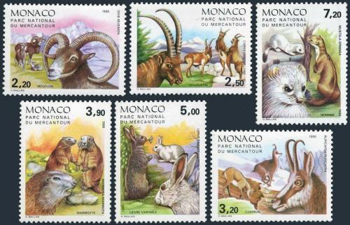 Poštovní známky Monako 1986 Savci Mi# 1748-53 Kat 13€