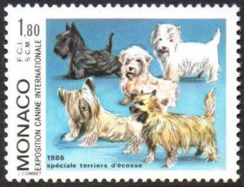 Poštovní známka Monako 1986 Psi Mi# 1756 Kat 5€