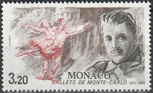 Poštovní známka Monako 1986 Monacký balet, 75. výroèí Mi# 1758