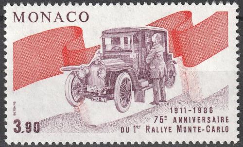 Poštovní známka Monako 1986 Rallye Monte Carlo, 75. výroèí Mi# 1759
