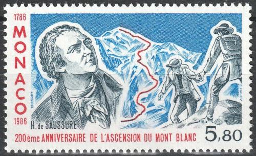 Poštovní známka Monako 1986 Pøírodovìdci Mi# 1781