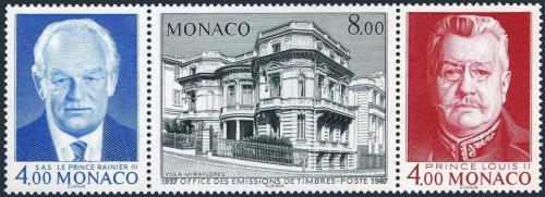 Poštovní známky Monako 1987 Kníže Rainier III. a Louis II. Mi# 1791-93 Kat 8€
