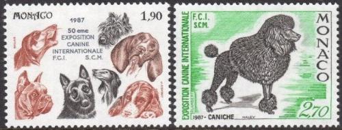 Poštovní známky Monako 1987 Psi Mi# 1804-05 Kat 5.50€