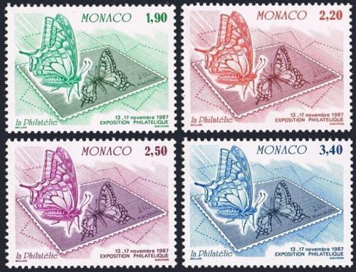 Poštovní známky Monako 1987 Motýli Mi# 1814-17 Kat 5€
