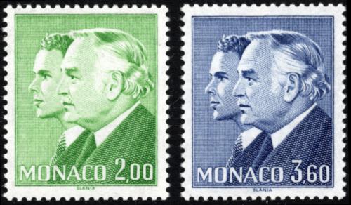 Poštovní známky Monako 1987 Kníže Rainier III. a princ Albert Mi# 1818-19 Kat 4.50€