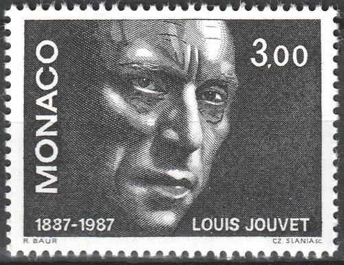 Poštovní známka Monako 1987 Louis Jouvet, herec Mi# 1833