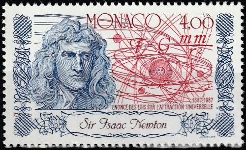Poštovní známka Monako 1987 Isaac Newton Mi# 1837