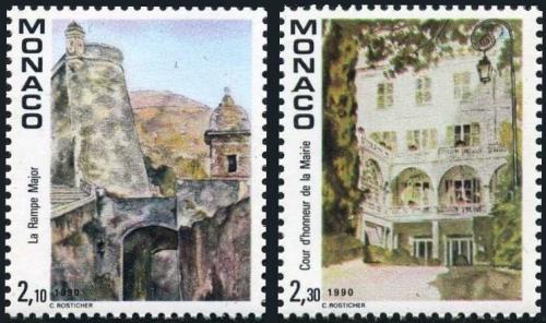 Poštovní známky Monako 1990 Umìní, Claude Rosticher Mi# 1945-46