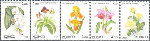 Poštovní známky Monako 1990 Kvìtiny Mi# 1947-51 Kat 8.50€