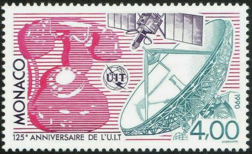 Poštovní známka Monako 1990 ITU, 125. výroèí Mi# 1955