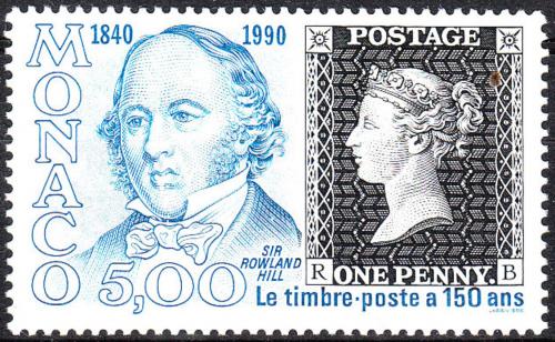 Poštovní známka Monako 1990 Penny Black, 150. výroèí Mi# 1956