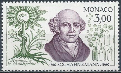 Poštovní známka Monako 1990 Samuel Hahnemann, homeopat Mi# 1976