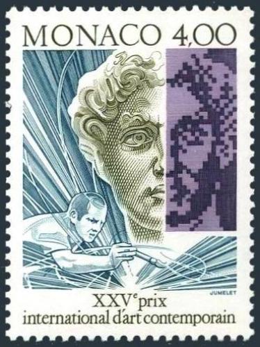 Poštovní známka Monako 1991 Davidova hlava, Michelangelo Mi# 2017
