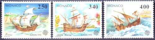 Poštovní známky Monako 1992 Evropa CEPT, objevení Ameriky Mi# 2070-72 Kat 6€