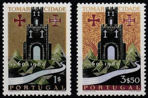 Poštovní známky Portugalsko 1962 Tomar, 800. výroèí Mi# 910-11