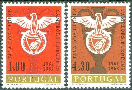 Poštovní známky Portugalsko 1963 Benfica Lisabon Mi# 933-34