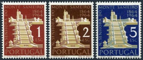 Poštovní známky Portugalsko 1964 Poutní kostel Sameiro, 100. výroèí Mi# 960-62 Kat 5€