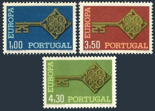 Poštovní známky Portugalsko 1968 Evropa CEPT Mi# 1051-53 Kat 25€