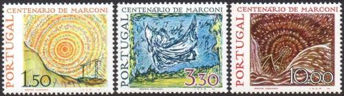 Poštovní známky Portugalsko 1974 Fyzika, Guglielmo Marconi Mi# 1237-39 Kat 4.80€