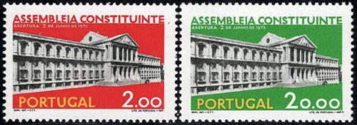 Poštovní známky Portugalsko 1975 Budova lidového shromáždìní Mi# 1283-84 Kat 7.20€
