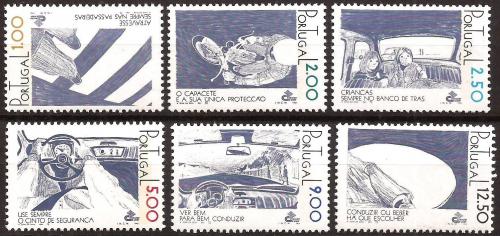 Poštovní známky Portugalsko 1978 Bezpeènost silnièního provozu Mi# 1397-1402 Kat 9€