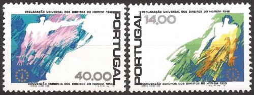 Poštovní známky Portugalsko 1978 Lidská práva Mi# 1422-23
