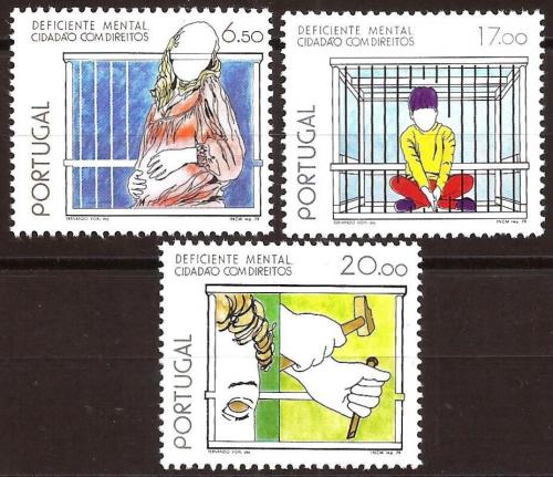 Poštovní známky Portugalsko 1979 Integrace postižených Mi# 1448-50