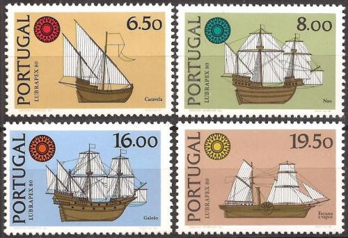 Poštovní známky Portugalsko 1980 Lodì Mi# 1504-07 Kat 5€