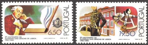 Poštovní známky Portugalsko 1980 Vìdecká akademie, 200. výroèí Mi# 1510-11