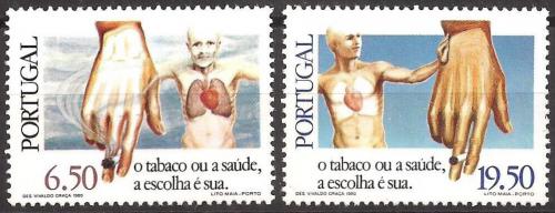 Poštovní známky Portugalsko 1980 Protikuøácká kampaò Mi# 1512-13