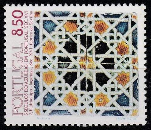 Poštovní známka Portugalsko 1981 Ozdobná kachle, azulej Mi# 1535