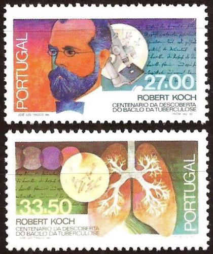 Poštovní známky Portugalsko 1982 Robert Koch Mi# 1573-74 Kat 4.80€