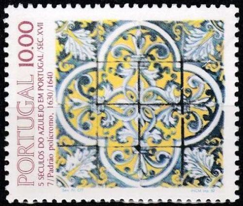 Poštovní známka Portugalsko 1982 Ozdobná kachle, azulej Mi# 1576