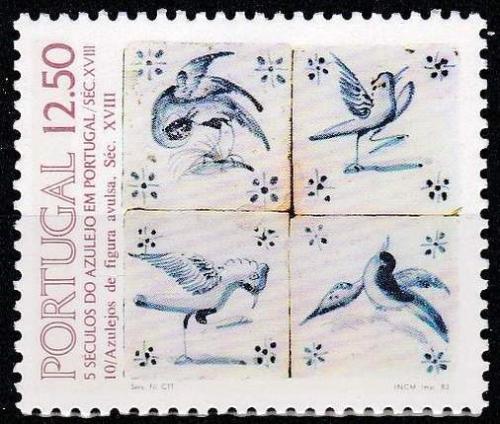 Poštovní známka Portugalsko 1983 Ozdobná kachle, azulej Mi# 1603