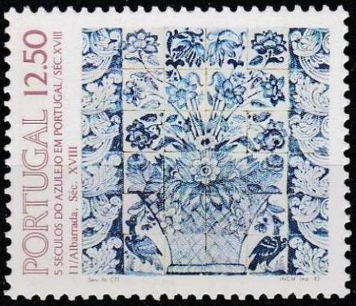 Poštovní známka Portugalsko 1983 Ozdobná kachle, azulej Mi# 1611
