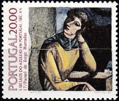 Poštovní známka Portugalsko 1985 Ozdobná kachle, azulej Mi# 1649